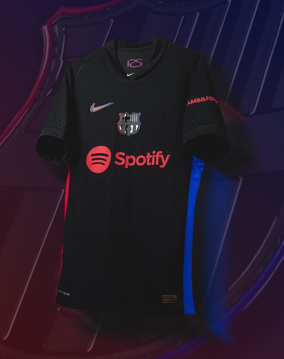 FC Barcelona 2024 Away Jersey Player Version Champions Kit