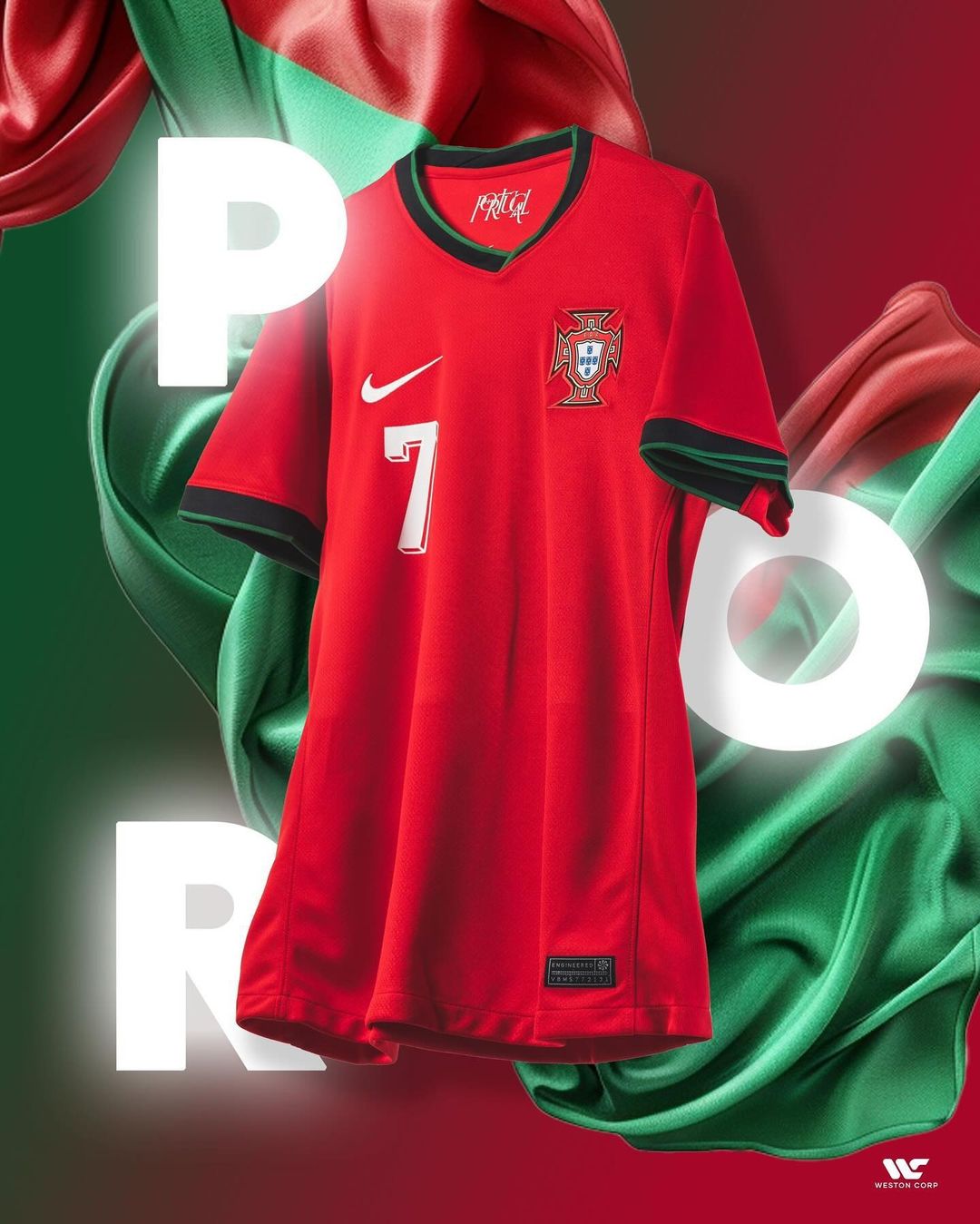 Portugal 2024 Home Jersey Champions Kit