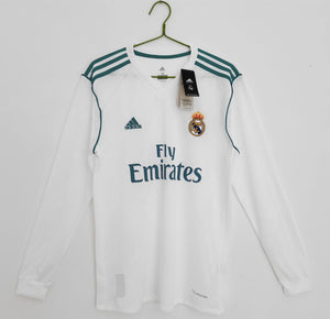 RETRO FULL SLEEVES REAL MADRID HOME 2017/18
