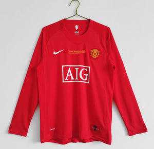 RETRO FULLSLEEVES MANCHESTER UNITED HOME 2007/08