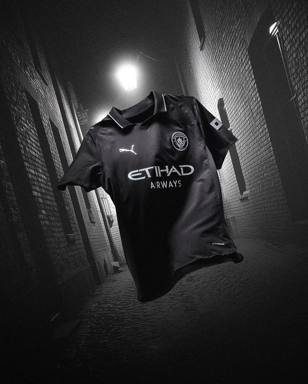 Manchester City 2025/26 Away Jersey (Player Version) – Champions Kit