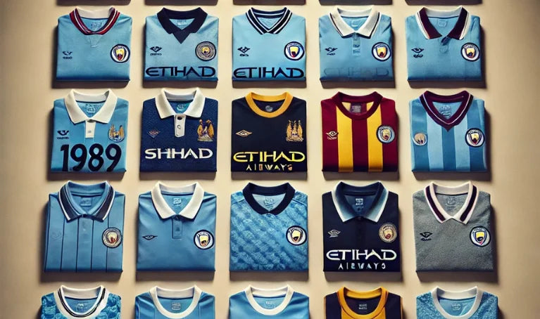 Top 10 Manchester City Football Shirts -  Iconic Kits in History