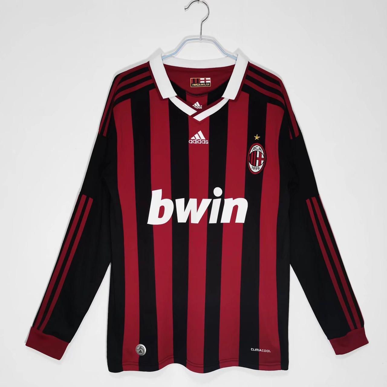 RETRO FULL SLEEVES AC MILAN HOME 2009/10 Football Jerseys India Online