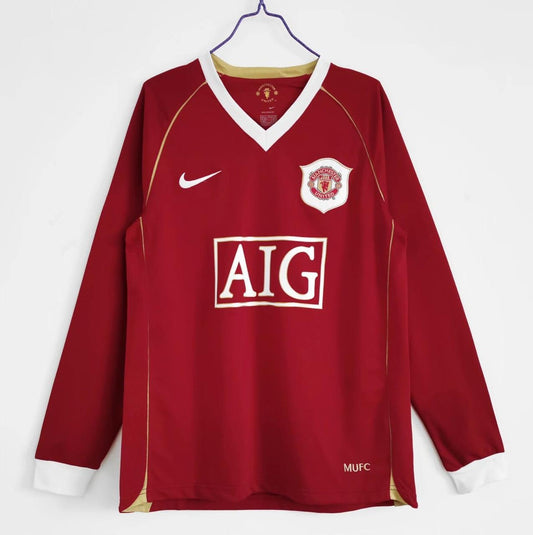 RETRO FULL SLEEVES MANCHESTER UNITED HOME 2006/07 Football Jerseys India Online