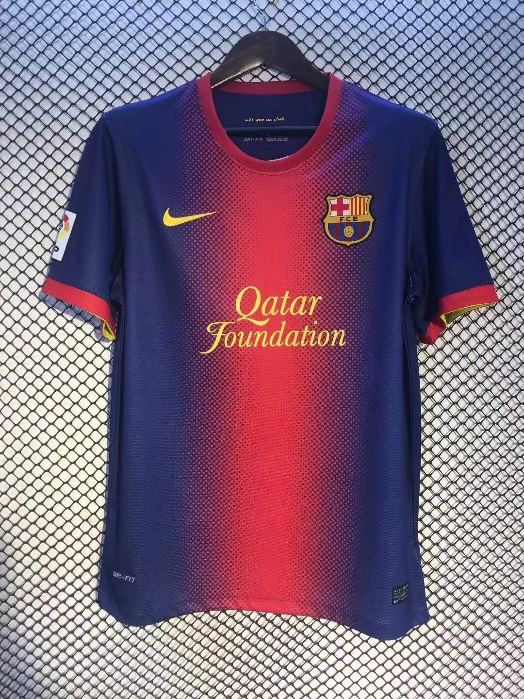 RETRO HALF SLEEVES FC BARCELONA HOME 2012/13 Football Jerseys India Online