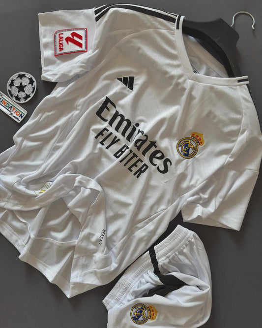 Real Madrid 2024 Home Set (With Shorts) Jerseys Adidas Jersey Football Jerseys India Online