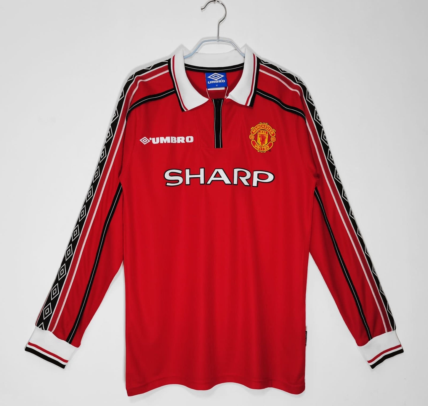 RETRO FULL SLEEVES MANCHESTER UNITED HOME 1998 Football Jerseys India Online