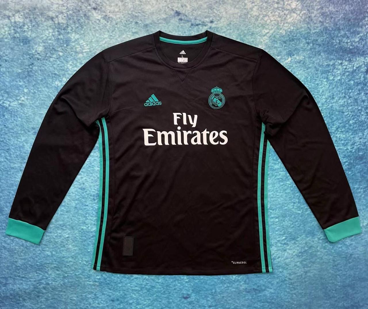 RETRO FULL SLEEVES REAL MADRID AWAY 2017/18 Football Jerseys India Online