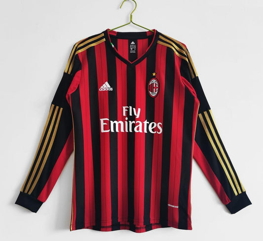 RETRO FULL SLEEVES AC MILAN HOME 2013/14 Football Jerseys India Online