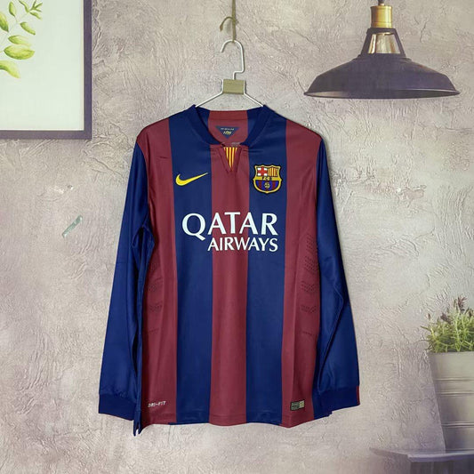 RETRO FC BARCELONA HOME 2014/15 FULL SLEEVES Football Jerseys India Online