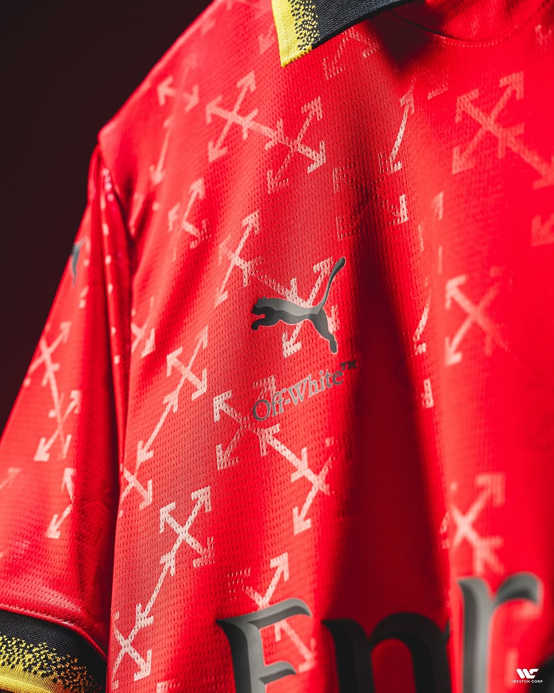 AC Milan X Off White Red Jersey (Fan Version)
