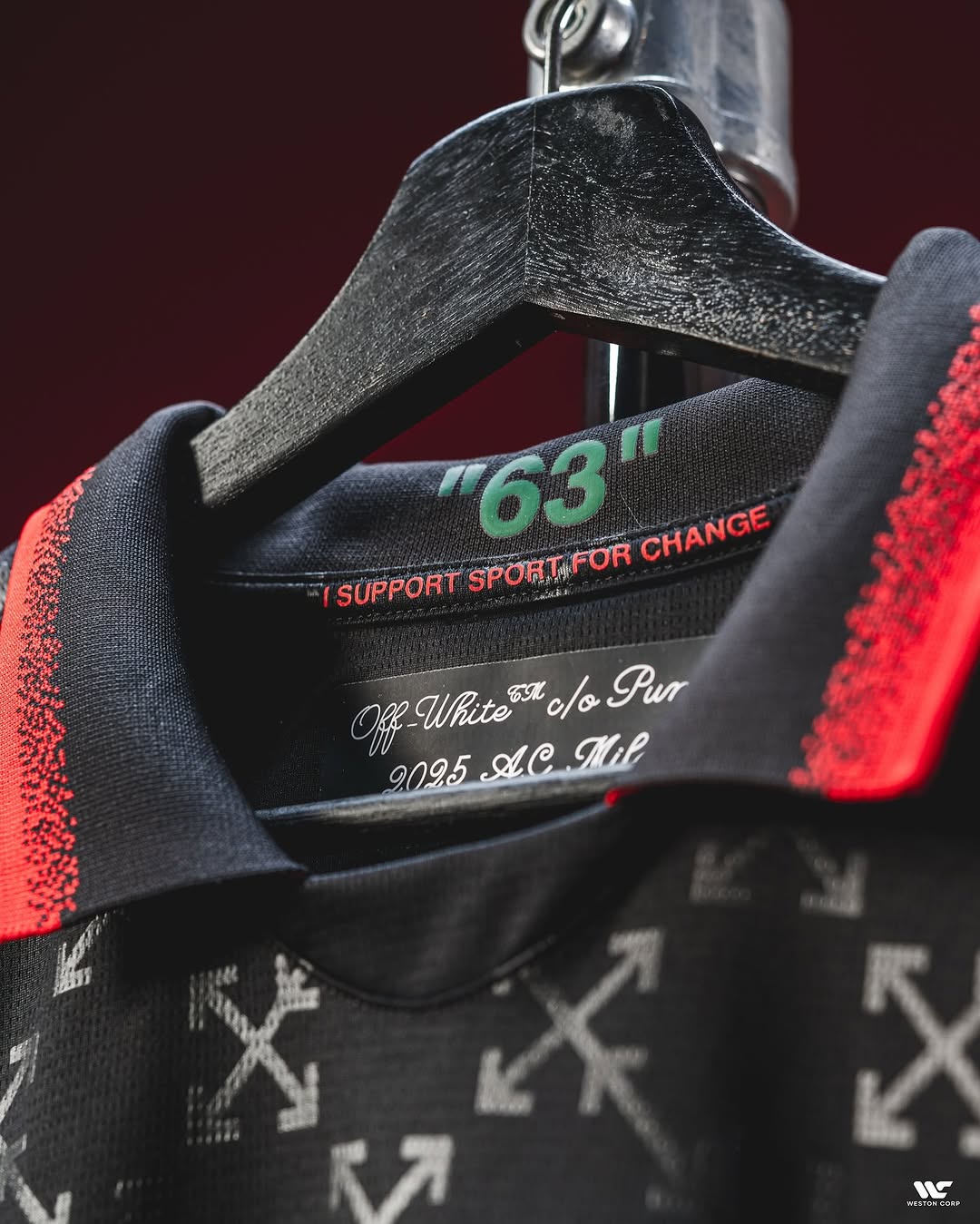 AC Milan X Off White Black Jersey (Fan Version)