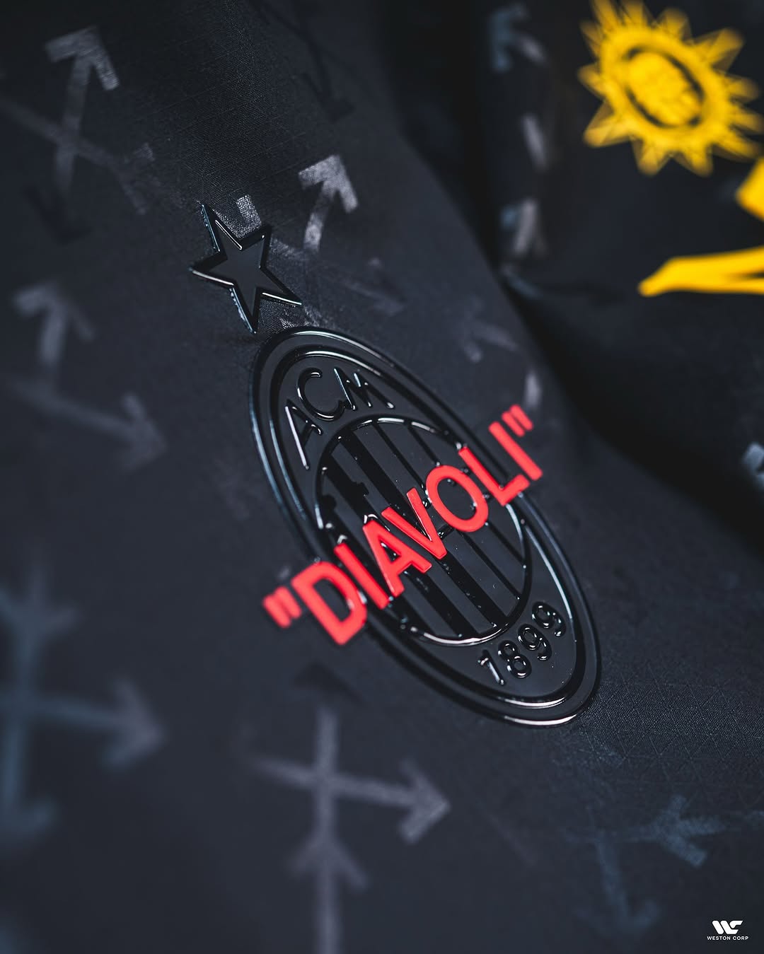 AC Milan X Off White Black Jersey (Fan Version)