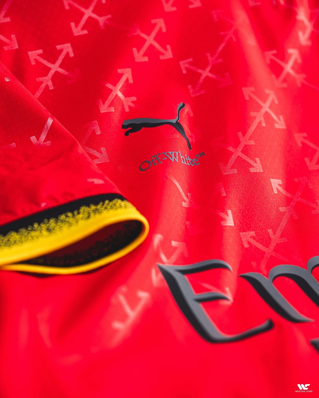 AC Milan X Off White Red Jersey (Fan Version)