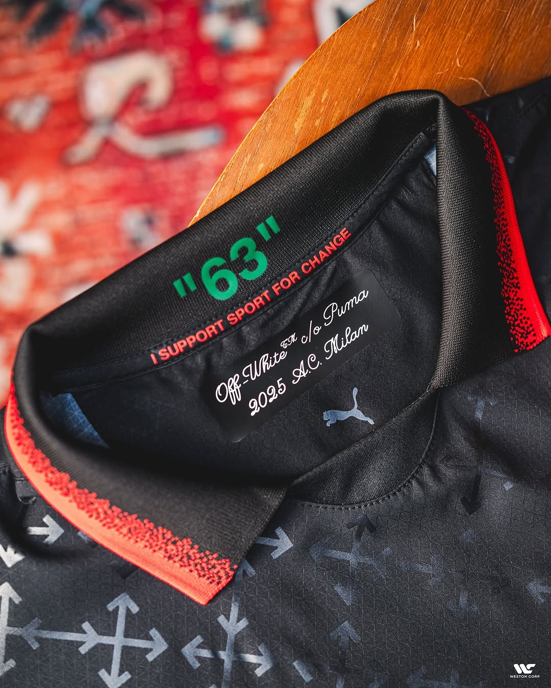 AC Milan X Off White Black Jersey (Fan Version)