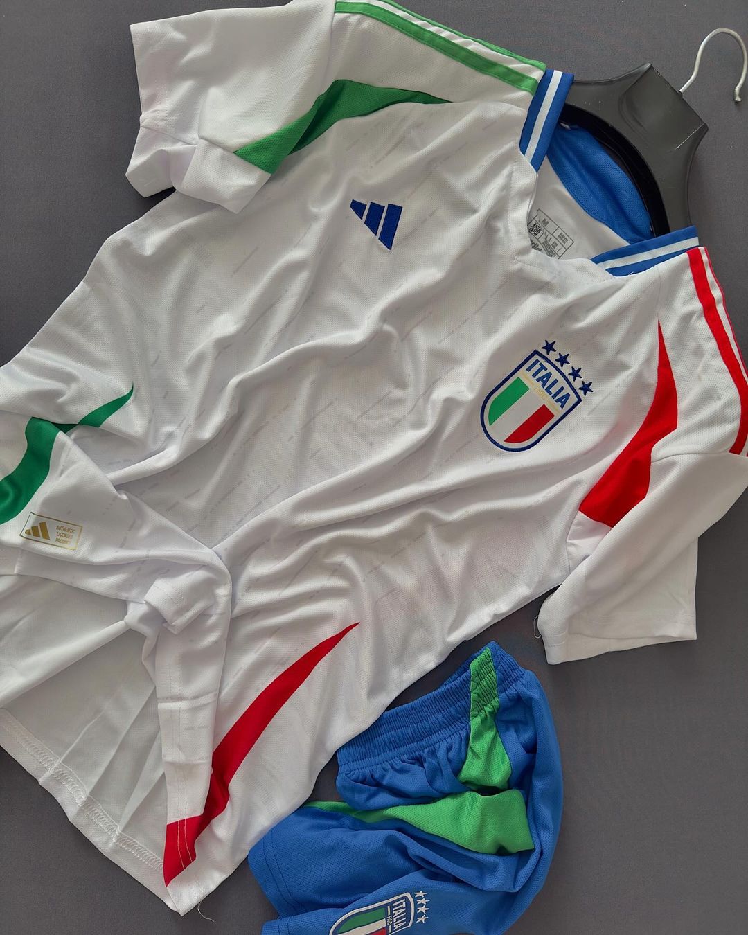 Italy 2024 Away Set (With Shorts) Jerseys Adidas Jersey Football Jerseys India Online