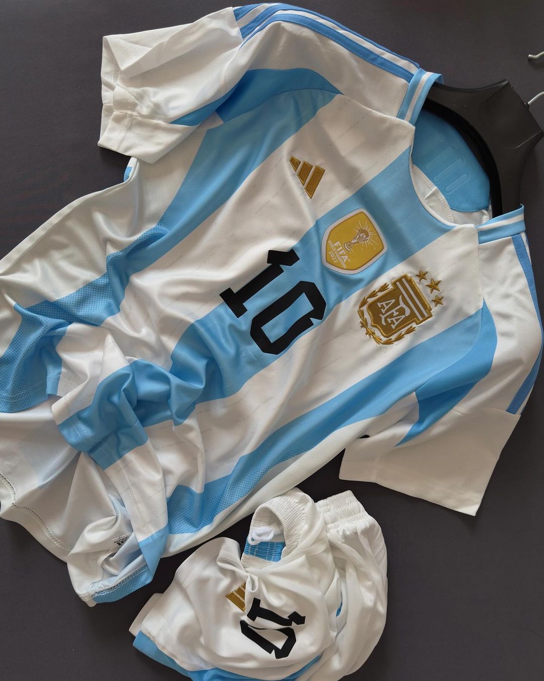 Argentina 2024 Home Set (With Shorts) Jerseys Adidas Jersey Football Jerseys India Online