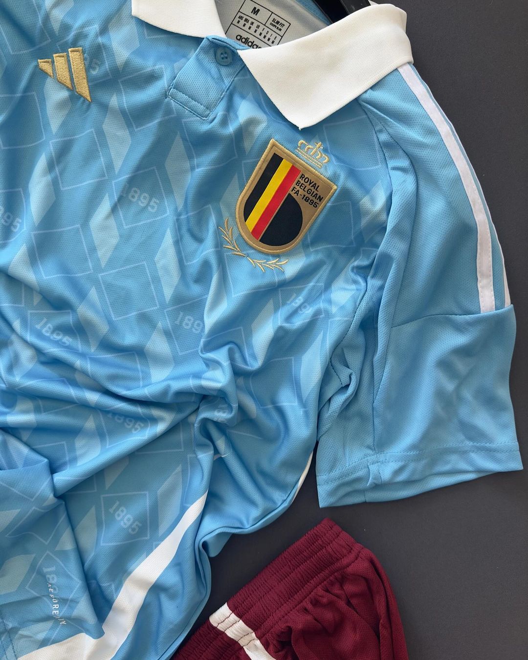 Belgium 2024 Away Set (With Blue Shorts) Jerseys Adidas Jersey Football Jerseys India Online