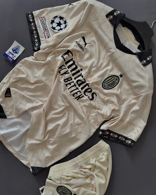 AC Milan X Pleasures 2024 Third Set (With Shorts) Jerseys Jersey Football Jerseys India Online