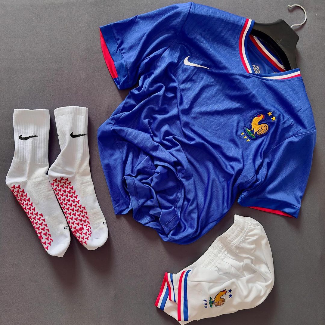 France 2024 Home Set (With Shorts) Jerseys Jersey Nike Football Jerseys India Online