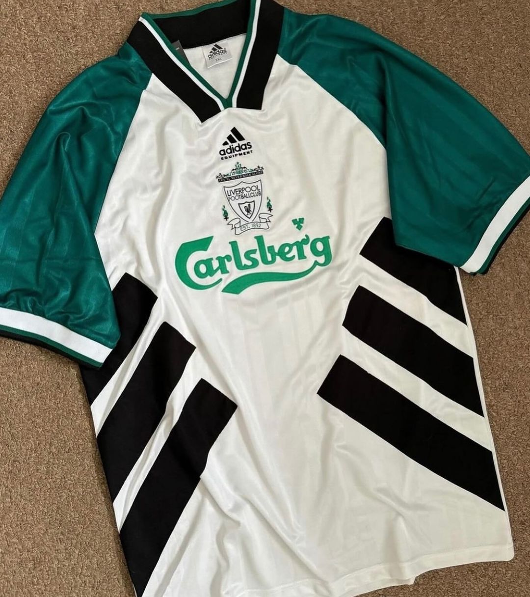 Retro Liverpool 1994-96 Away Jersey(Half Sleeves) Jerseys Adidas Jersey Football Jerseys India Online