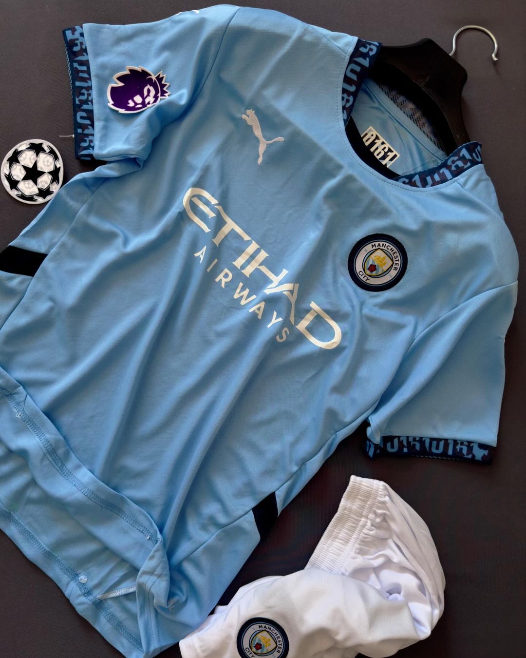 Manchester City 2024 Home Set (With Shorts) Jerseys Jersey Manchester City Puma Football Jerseys India Online