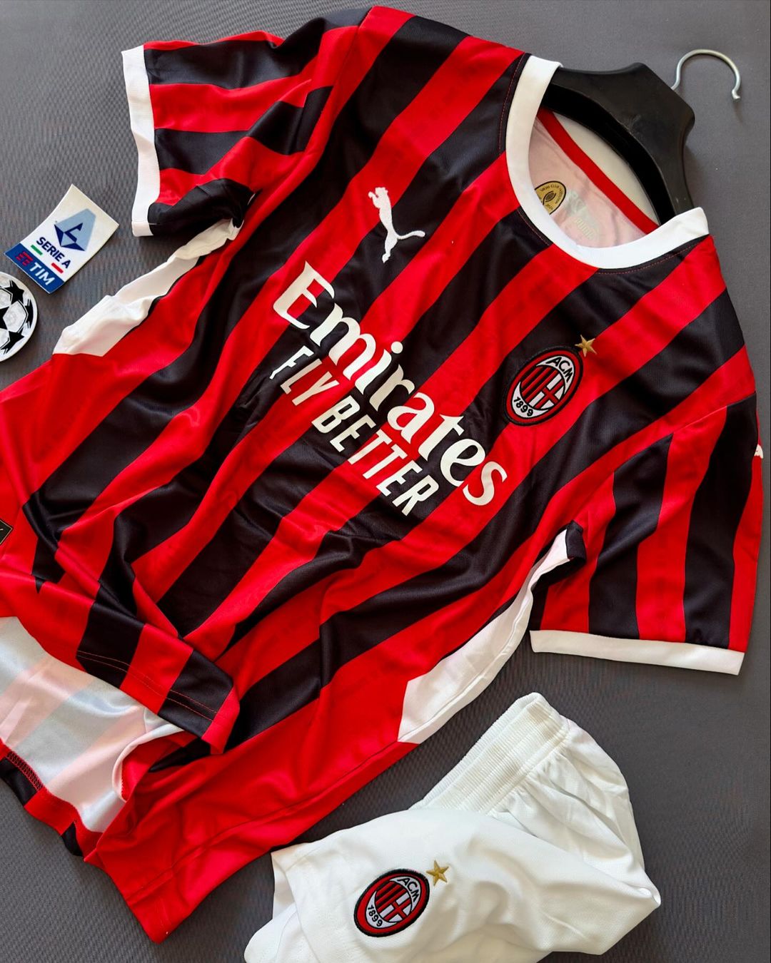 AC Milan 2024 Home Set (With Shorts) Jerseys Jersey Football Jerseys India Online