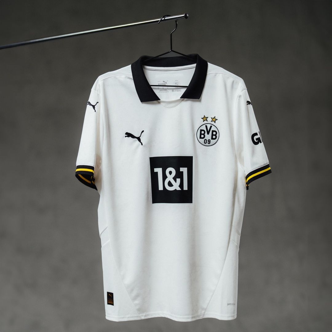 BVB Dortmund 2024 Away Jersey (Player Version)(White Logo, Not Black) Jerseys Jersey Puma Football Jerseys India Online