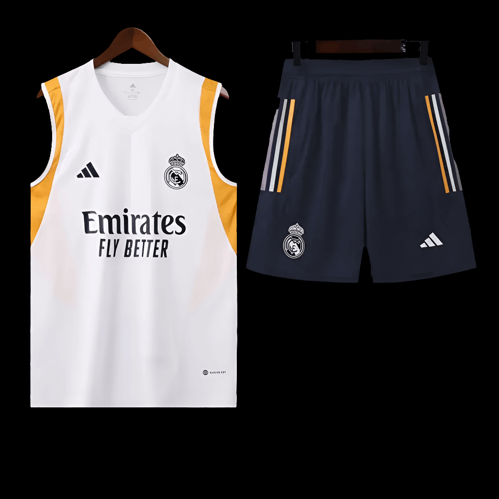 Real Madrid White Training Set (With Shorts) Jerseys Adidas Jersey Football Jerseys India Online