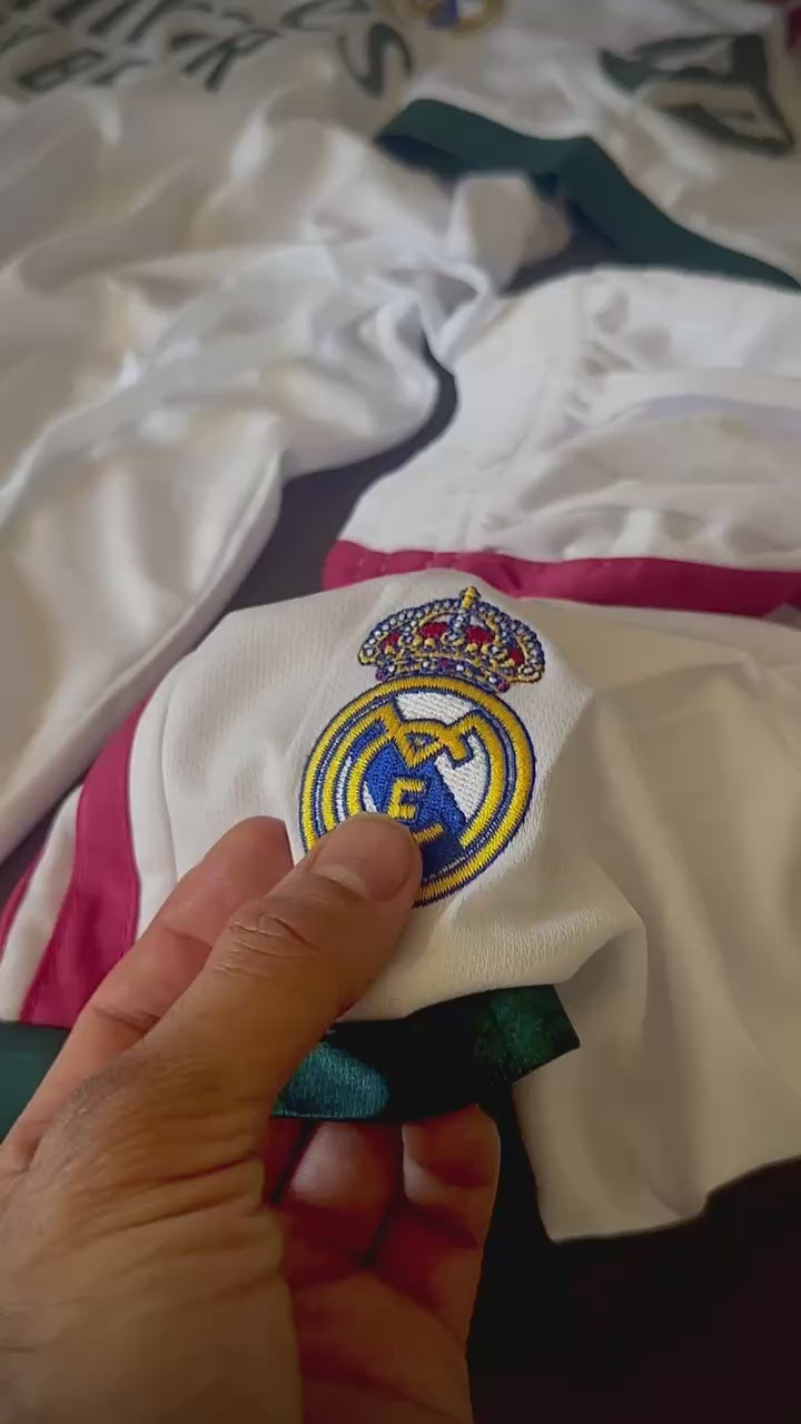 Load video: Real Madrid 2026/27 Home Set (With Shorts)