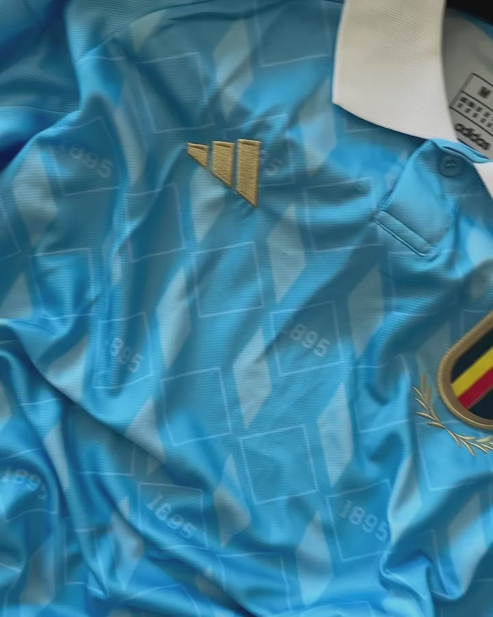 Load video: Belgium 2024 Away Set (With Blue Shorts)