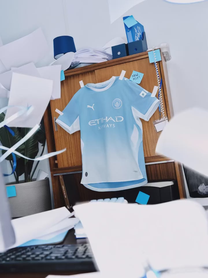 Load video: Manchester City 2026/27 Home Jersey (Player Version) – PUMA Football Jersey – Video