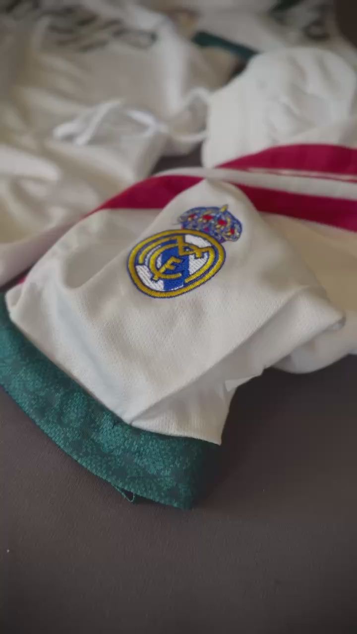 Load video: Real Madrid 2026/27 Home Set (With Shorts)